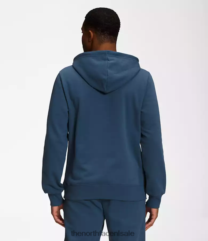 Heren Pullover-hoodie met halve koepel The North Face P464ZN110 kleding schaduwblauw/tnf zwart