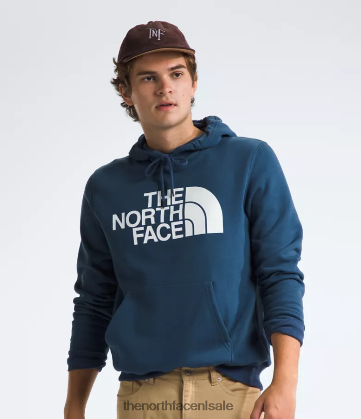 Heren Pullover-hoodie met halve koepel The North Face P464ZN111 kleding schaduwrijk blauw
