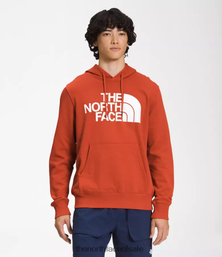 Heren Pullover-hoodie met halve koepel The North Face P464ZN112 kleding verroest brons