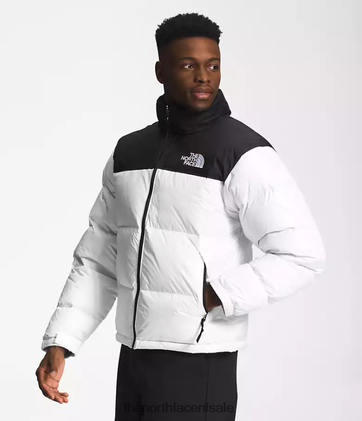 Heren Retro nuptse jasje uit 1996 The North Face P464ZN469 kleding tnf wit/tnf zwart