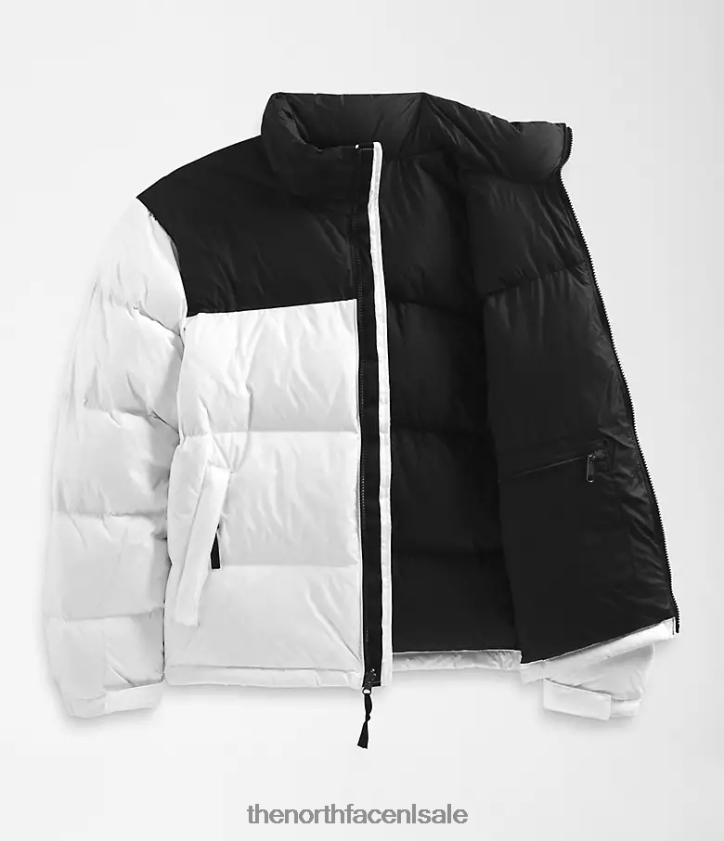 Heren Retro nuptse jasje uit 1996 The North Face P464ZN469 kleding tnf wit/tnf zwart