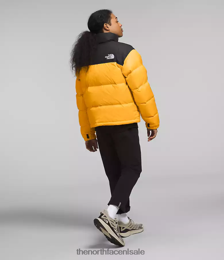 Heren Retro nuptse jasje uit 1996 The North Face P464ZN472 kleding top goud/tnf zwart