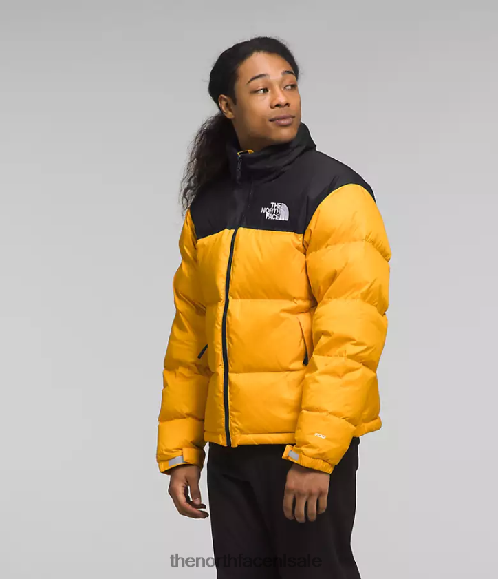 Heren Retro nuptse jasje uit 1996 The North Face P464ZN472 kleding top goud/tnf zwart