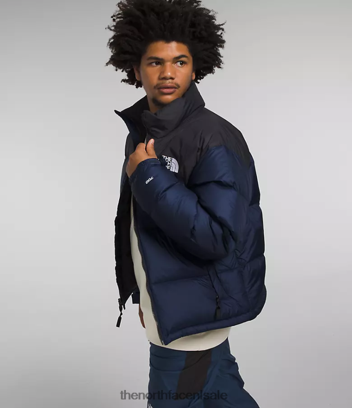 Heren Retro nuptse jasje uit 1996 The North Face P464ZN473 kleding top marine/tnf zwart