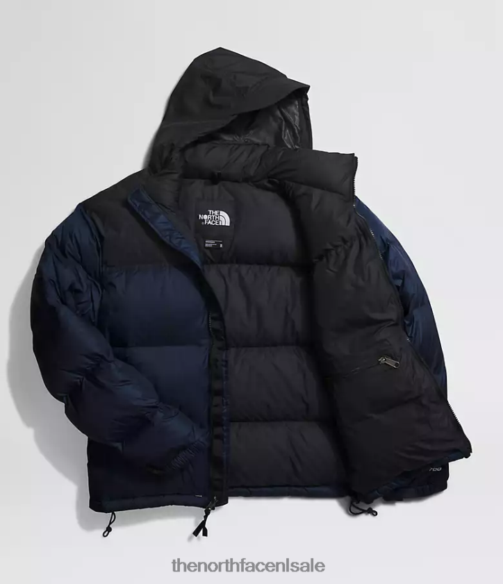 Heren Retro nuptse jasje uit 1996 The North Face P464ZN473 kleding top marine/tnf zwart