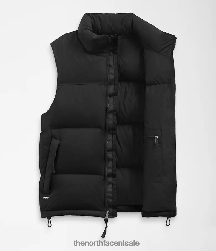 Heren Retro nuptse-vest uit 1996 The North Face P464ZN288 kleding gerecycled tnf zwart