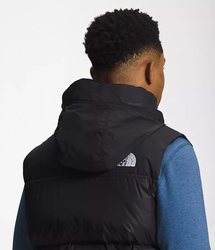 Heren Retro nuptse-vest uit 1996 The North Face P464ZN288 kleding gerecycled tnf zwart