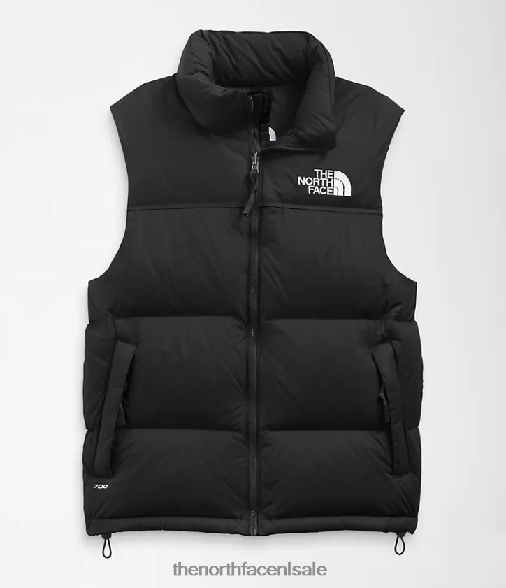 Heren Retro nuptse-vest uit 1996 The North Face P464ZN288 kleding gerecycled tnf zwart