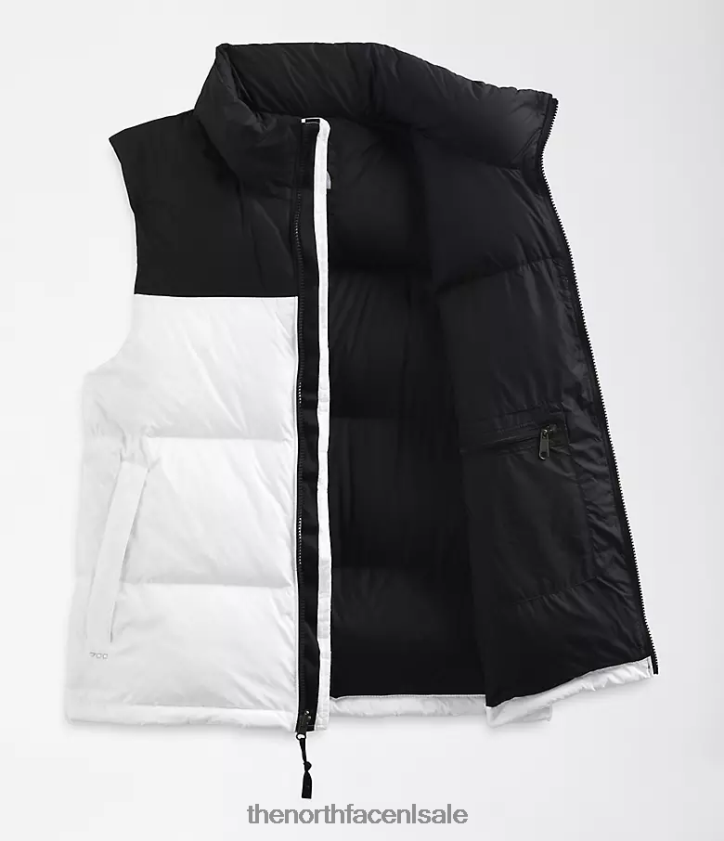 Heren Retro nuptse-vest uit 1996 The North Face P464ZN290 kleding tnf wit/tnf zwart