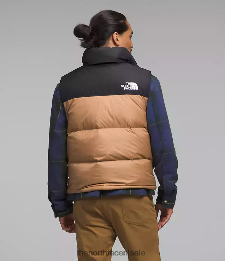 Heren Retro nuptse-vest uit 1996 The North Face P464ZN291 kleding amandelboter