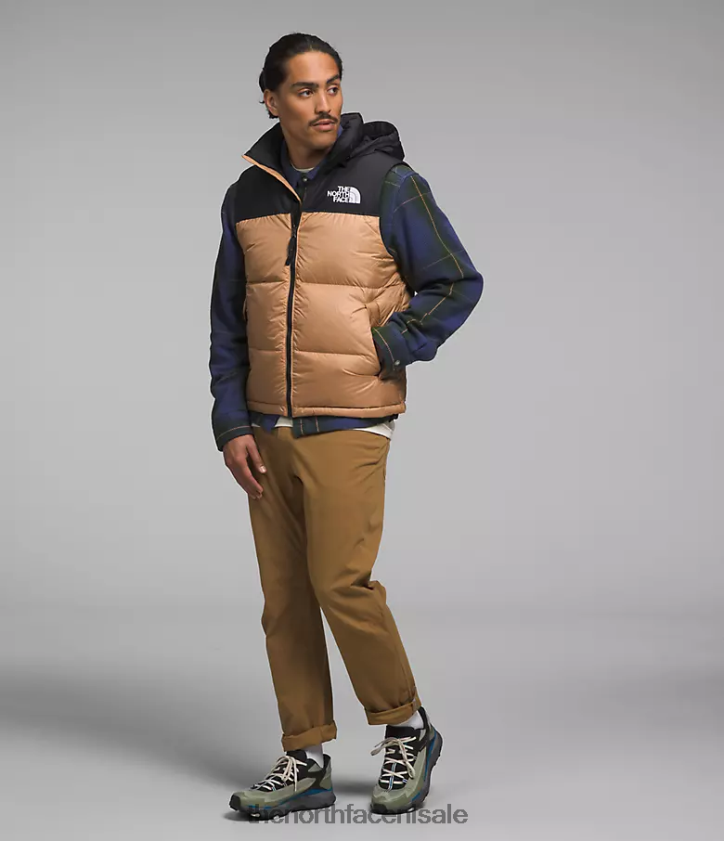 Heren Retro nuptse-vest uit 1996 The North Face P464ZN291 kleding amandelboter