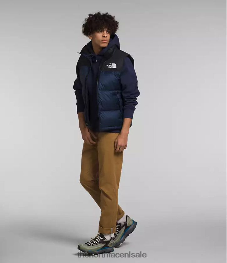 Heren Retro nuptse-vest uit 1996 The North Face P464ZN292 kleding top marine/tnf zwart