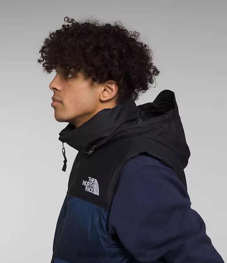 Heren Retro nuptse-vest uit 1996 The North Face P464ZN292 kleding top marine/tnf zwart