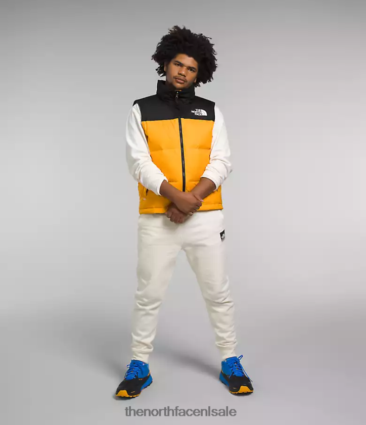 Heren Retro nuptse-vest uit 1996 The North Face P464ZN293 kleding top goud/tnf zwart