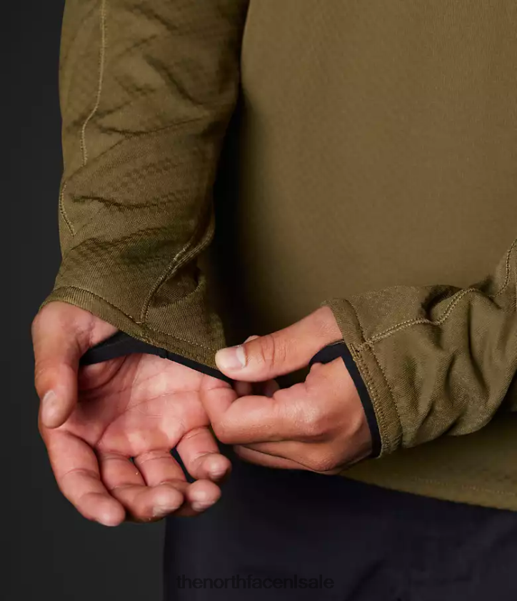 Heren Summit-serie futurefleece-crew The North Face P464ZN123 kleding militaire olijf