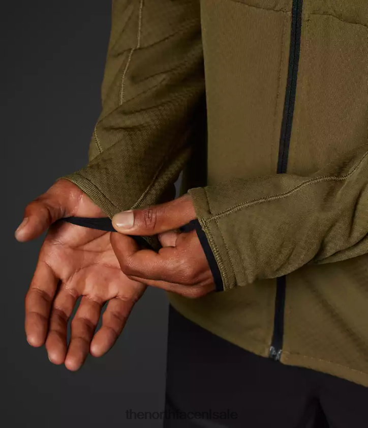 Heren Summit-serie futurefleece hoodie met volledige ritssluiting The North Face P464ZN404 kleding militaire olijf