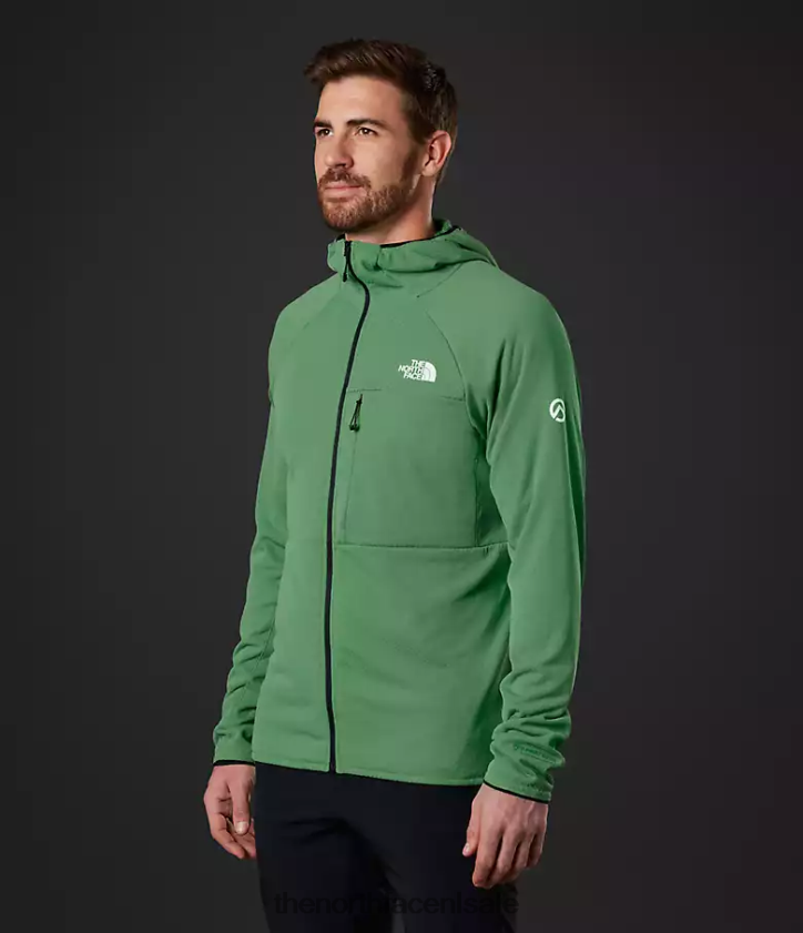 Heren Summit-serie futurefleece hoodie met volledige ritssluiting The North Face P464ZN407 kleding diep grasgroen