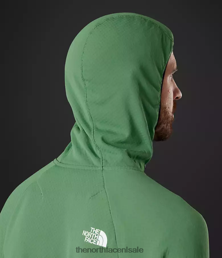 Heren Summit-serie futurefleece hoodie met volledige ritssluiting The North Face P464ZN407 kleding diep grasgroen