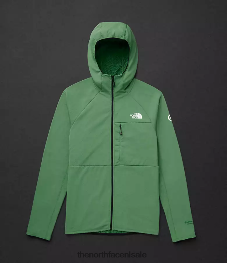 Heren Summit-serie futurefleece hoodie met volledige ritssluiting The North Face P464ZN407 kleding diep grasgroen