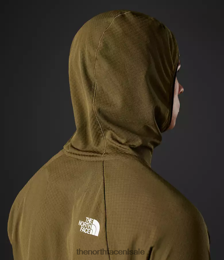 Heren Summit-serie futurefleece lt pullover-hoodie The North Face P464ZN348 kleding militaire olijf