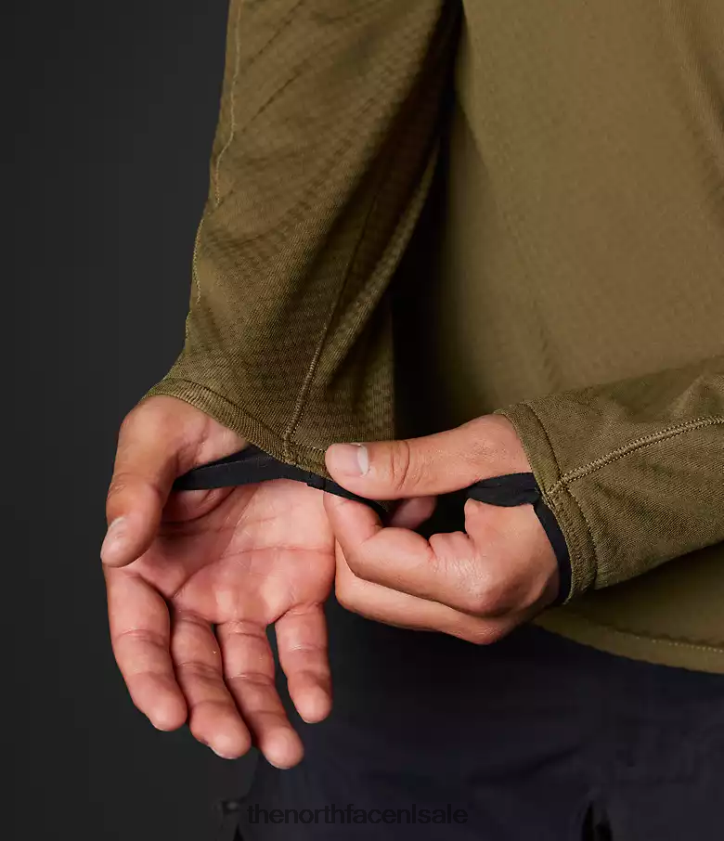 Heren Summit-serie futurefleece lt pullover-hoodie The North Face P464ZN348 kleding militaire olijf