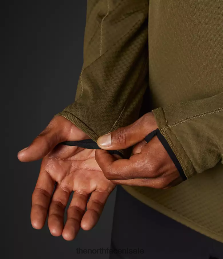 Heren Summit-serie futurefleece lt-zip The North Face P464ZN351 kleding militaire olijf