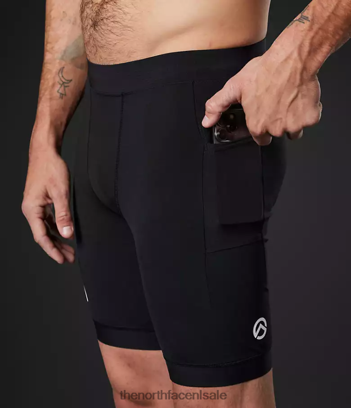 Heren Summit-serie ripido run-halve panty The North Face P464ZN1008 kleding tn zwart
