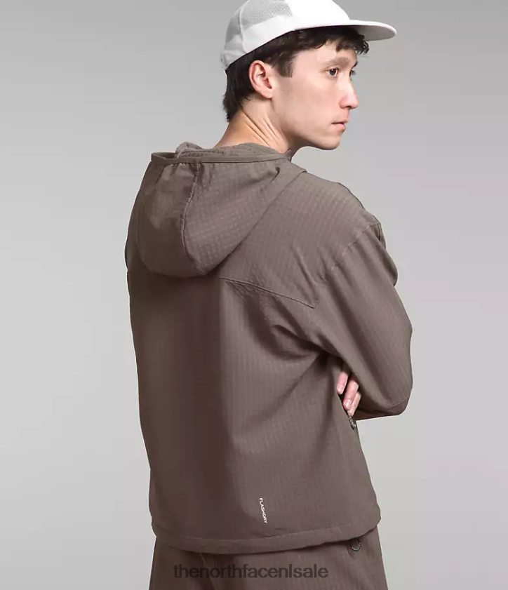 Heren Tekware grid-hoodie The North Face P464ZN832 kleding valk bruin