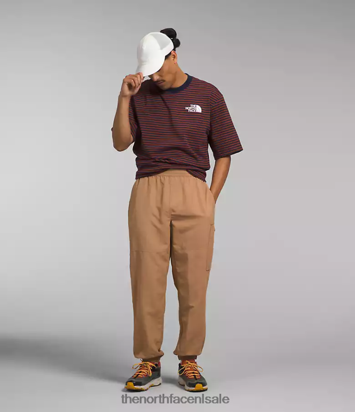 Heren Tnf nylon gemakkelijke broek The North Face P464ZN491 kleding amandelboter