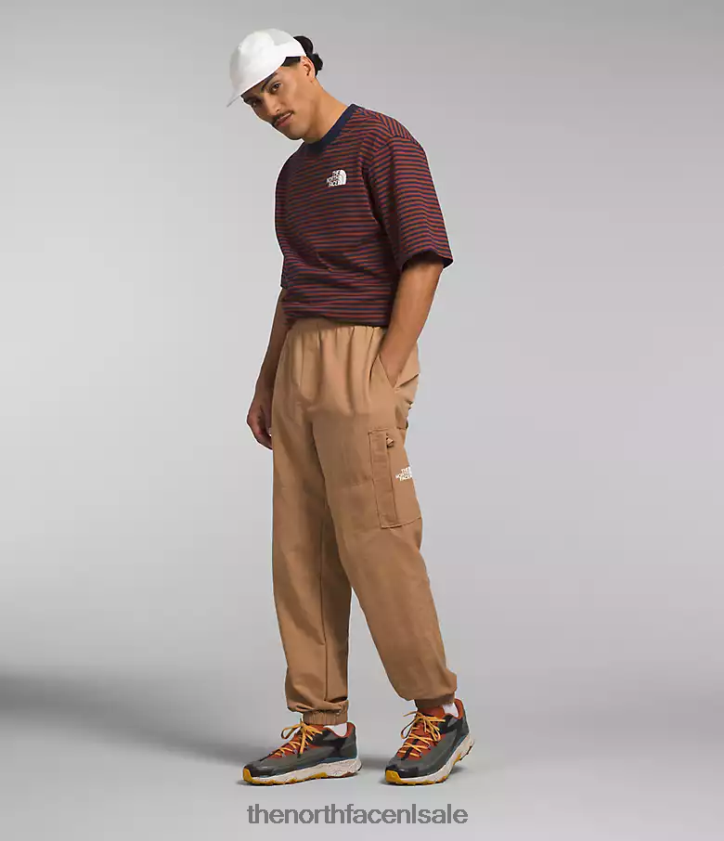 Heren Tnf nylon gemakkelijke broek The North Face P464ZN491 kleding amandelboter