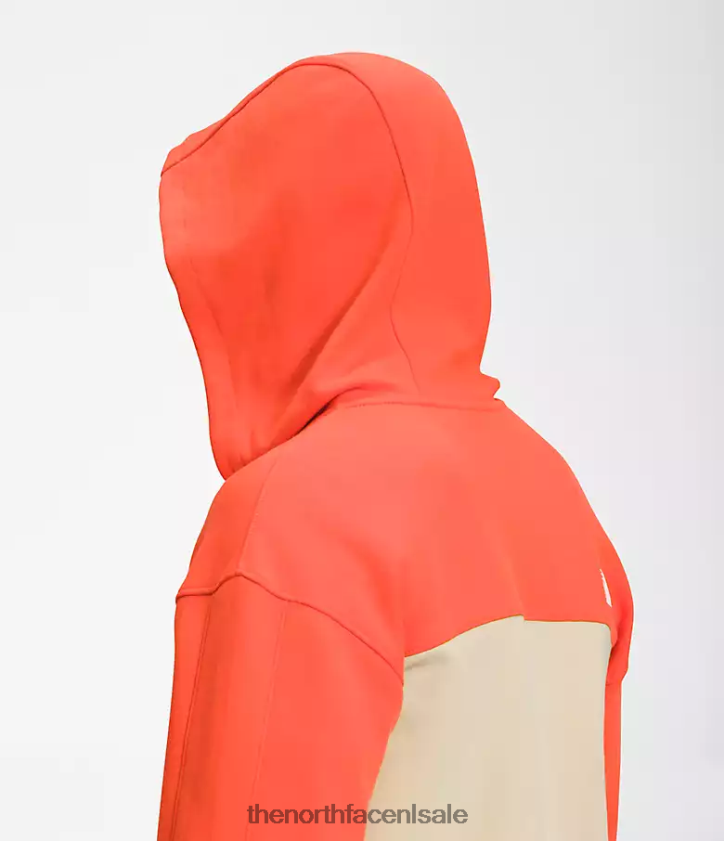 Heren Tnf tech-hoodie met volledige ritssluiting The North Face P464ZN208 kleding grind/retro oranje