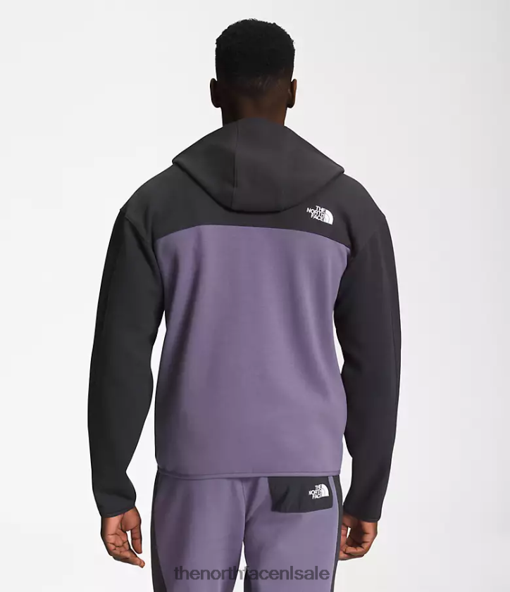 Heren Tnf tech-hoodie met volledige ritssluiting The North Face P464ZN209 kleding maan leisteen