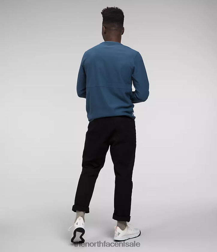 Heren alpine polartec 100 bemanning The North Face P464ZN206 kleding schaduwrijk blauw