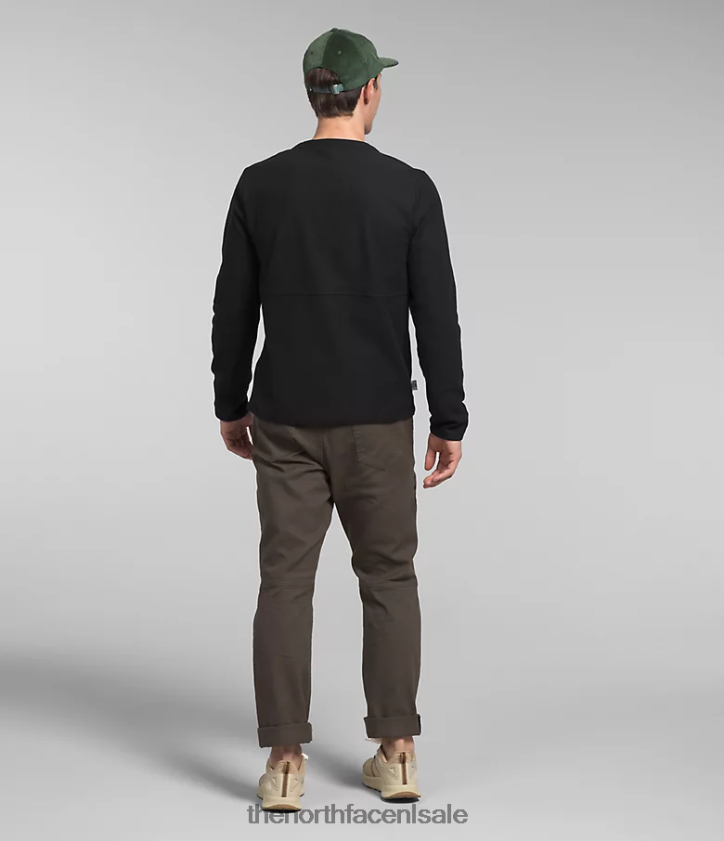 Heren alpine polartec 100 bemanning The North Face P464ZN207 kleding tn zwart