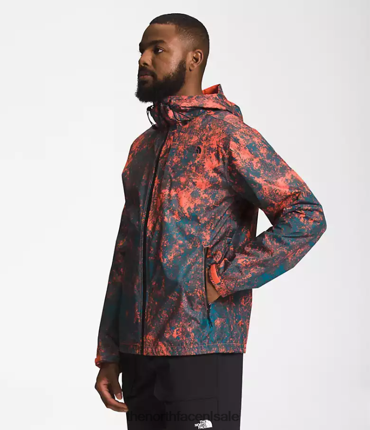 Heren alta vista jas The North Face P464ZN1252 kleding retro oranje hyperrockprint