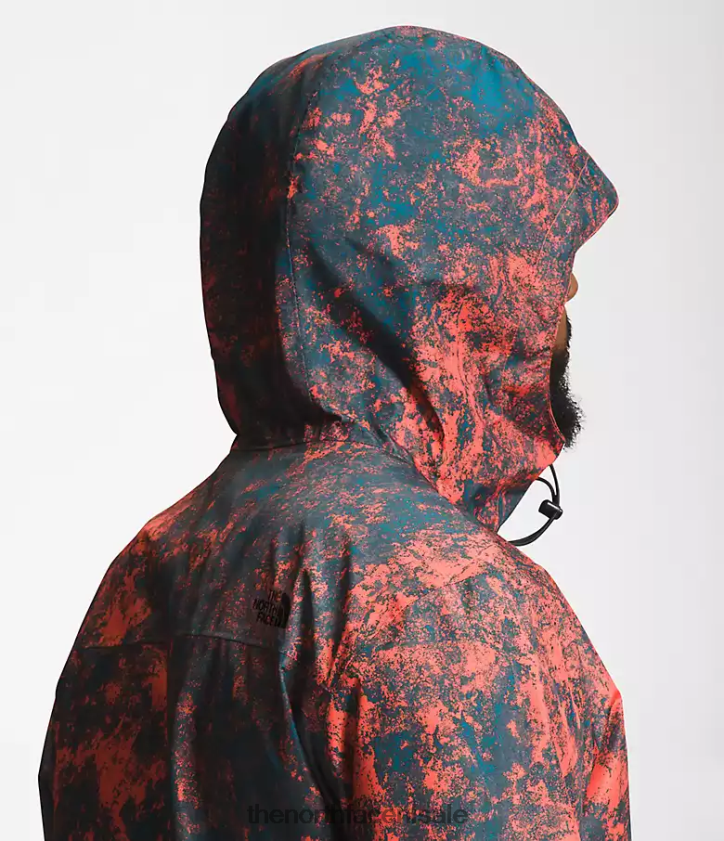 Heren alta vista jas The North Face P464ZN1252 kleding retro oranje hyperrockprint