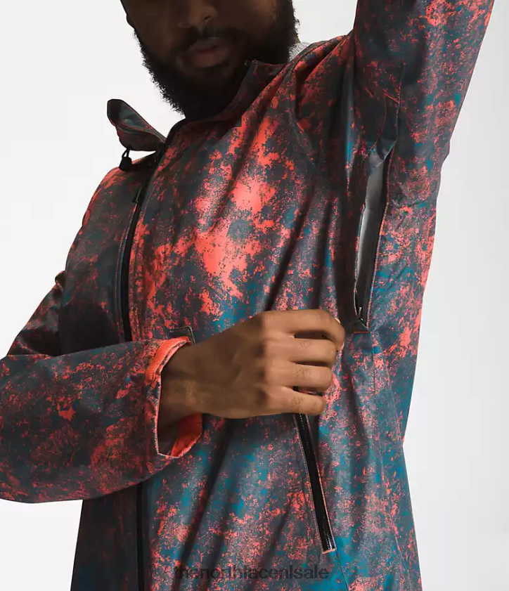 Heren alta vista jas The North Face P464ZN1252 kleding retro oranje hyperrockprint