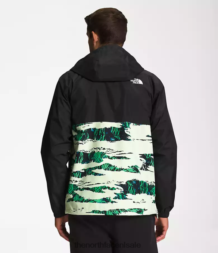 Heren antora anorak The North Face P464ZN701 kleding tnf zwart/utility bruine camouflageprint