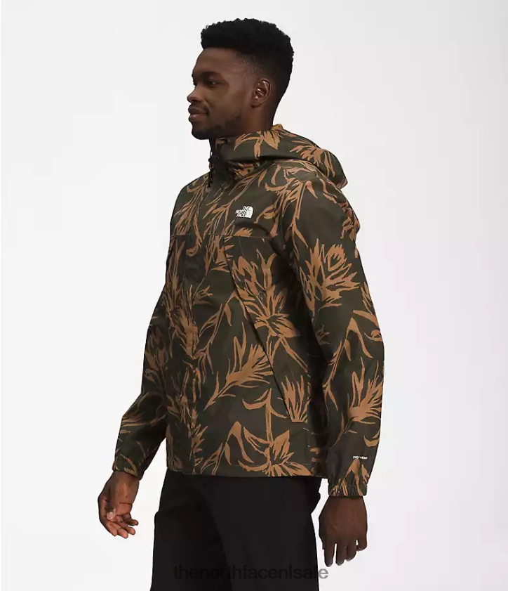 Heren antora jas The North Face P464ZN287 kleding utility bruine tropische penseelprint