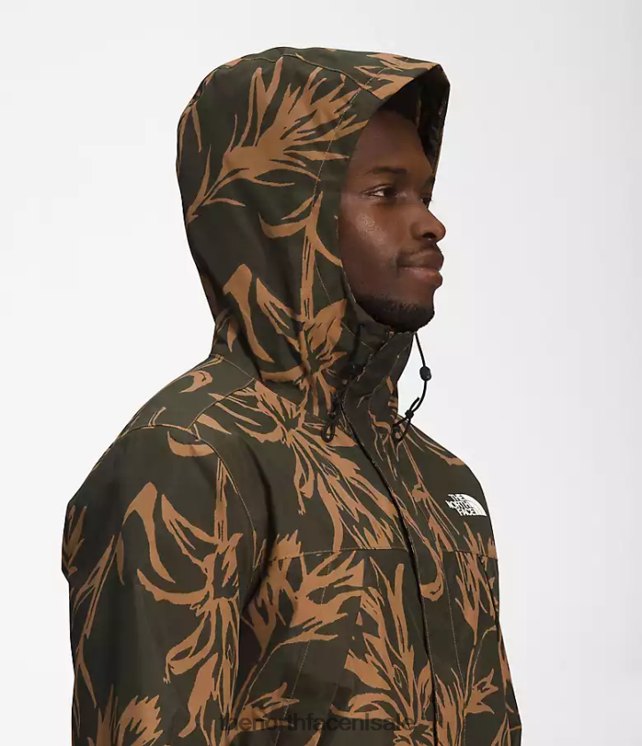 Heren antora jas The North Face P464ZN287 kleding utility bruine tropische penseelprint