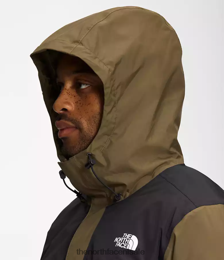 Heren antora triklimaat The North Face P464ZN999 kleding militair olijf/tnf zwart