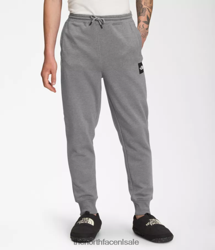 Heren box nse joggers The North Face P464ZN1038 kleding tnf middengrijs gemêleerd/tnf zwart