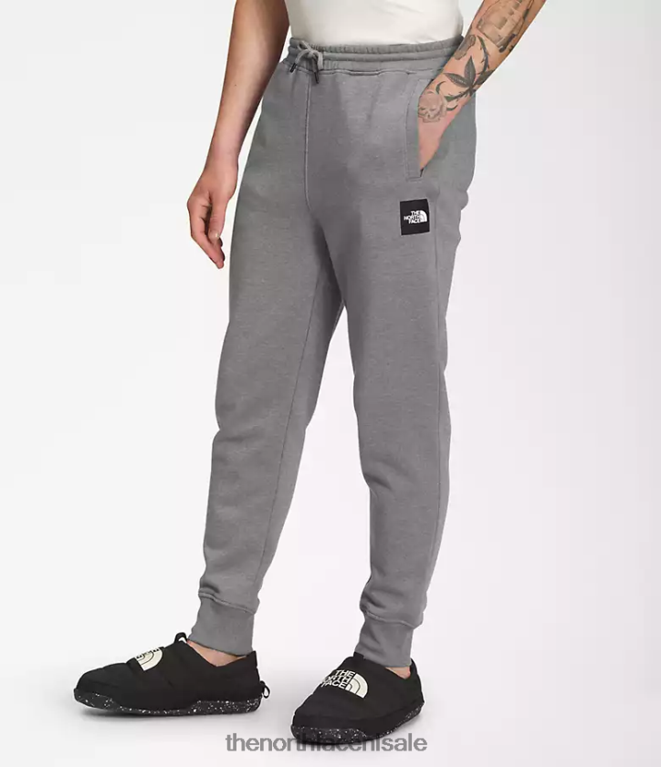 Heren box nse joggers The North Face P464ZN1038 kleding tnf middengrijs gemêleerd/tnf zwart