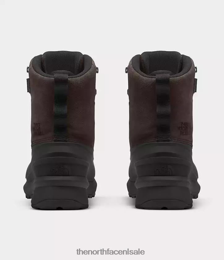 Heren chilkat v-kant waterdichte laarzen The North Face P464ZN612 schoenen koffie bruin/tnf zwart