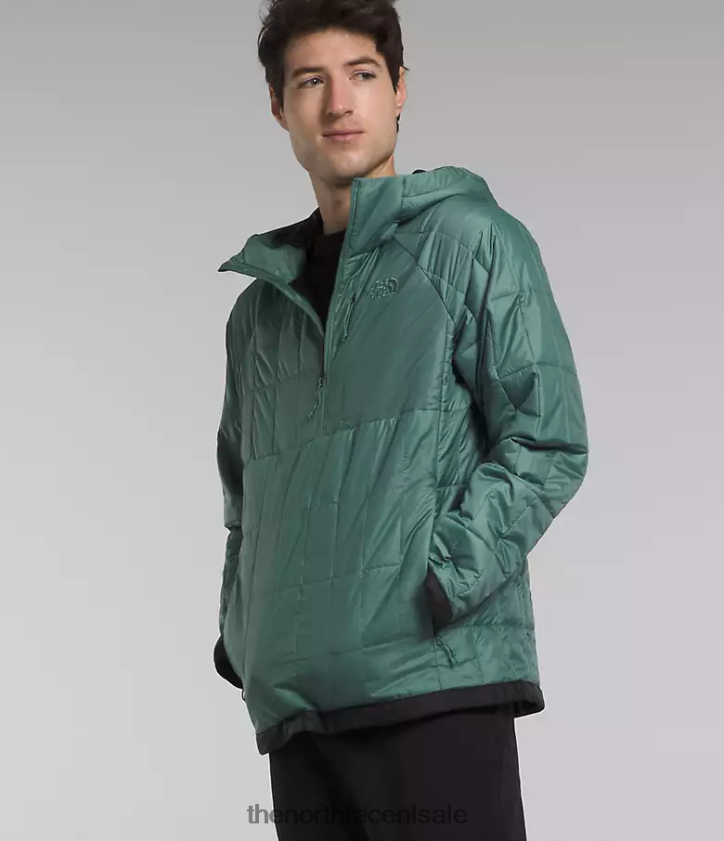 Heren circaloft-rits trui The North Face P464ZN767 kleding donker salie/tnf zwart