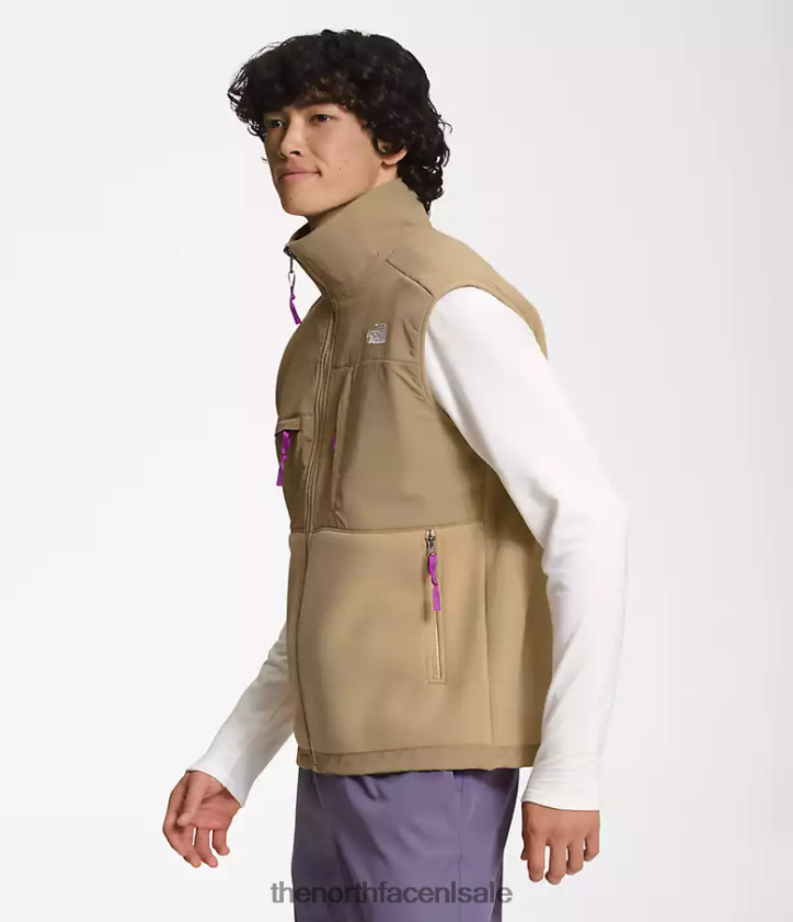 Heren denali-vest The North Face P464ZN599 kleding kaki steen