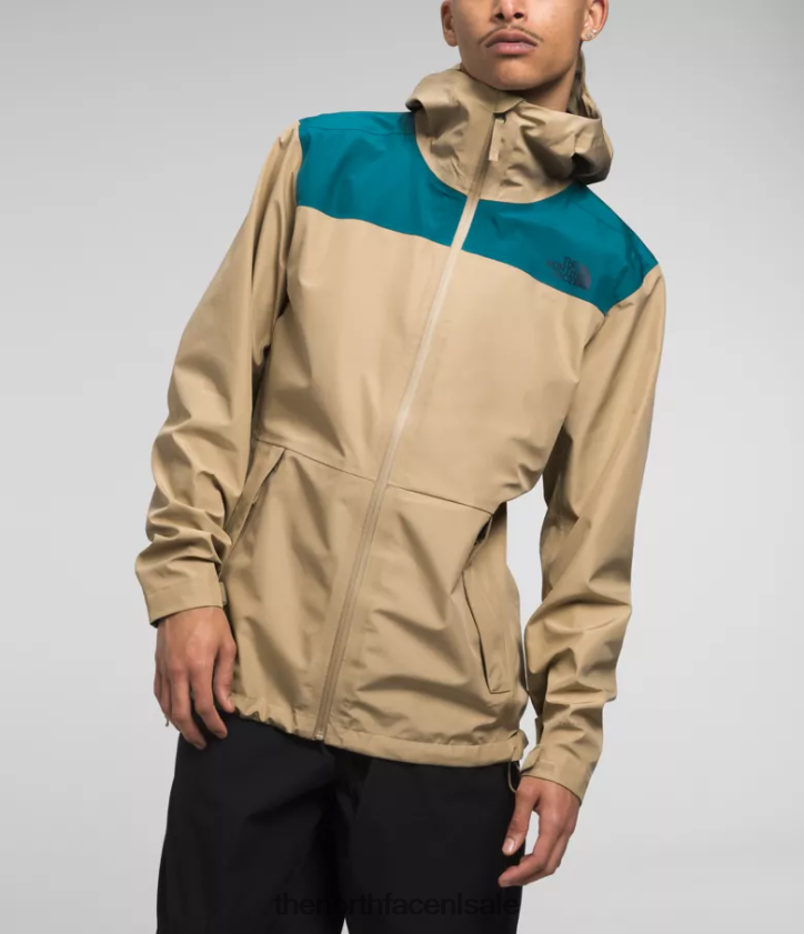 Heren dryzzle futurelight-jack The North Face P464ZN1117 kleding blauw koraal/kaki steen