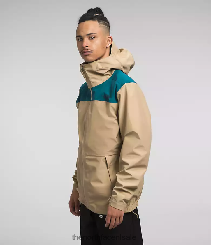 Heren dryzzle futurelight-jack The North Face P464ZN1117 kleding blauw koraal/kaki steen