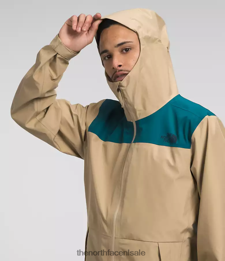 Heren dryzzle futurelight-jack The North Face P464ZN1117 kleding blauw koraal/kaki steen