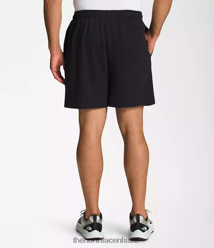 Heren eenvoudige fleeceshort met logo The North Face P464ZN361 kleding tn zwart